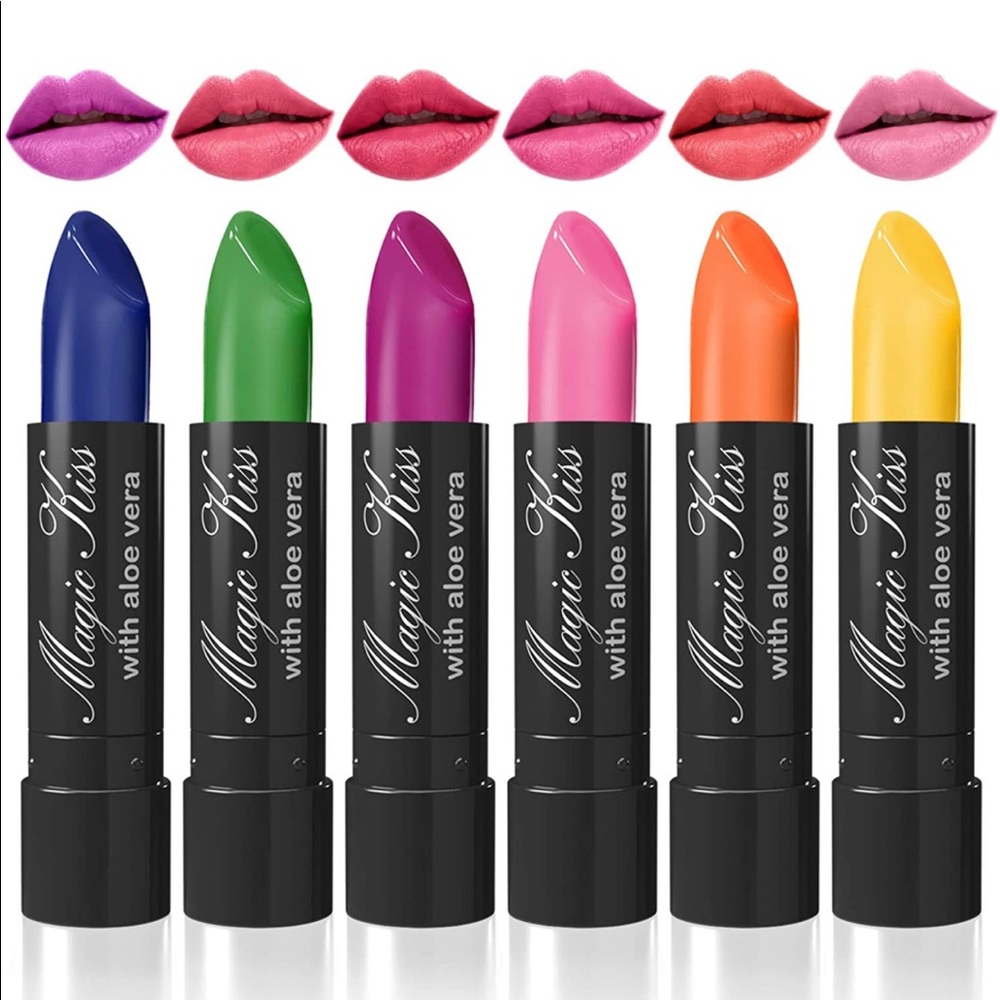 Lip stain, Magic lipstick with aloe vera, smudge free, waterproof, Made in USA
